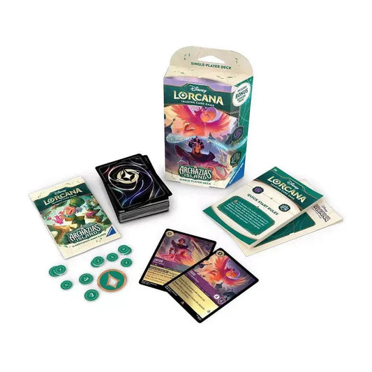 Disney Lorcana - Set 7 - Archazia's Island: Iago & Jafar (Amethyst & Steel) Single-Player Deck