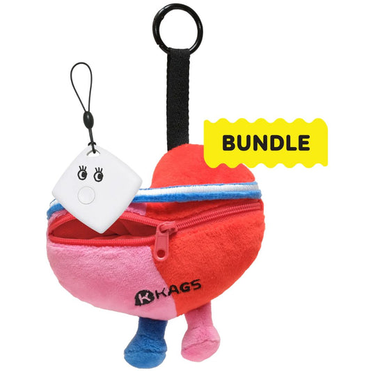 KAGS Locate Me Series Safe Buddies - Heart with Tracker Tag