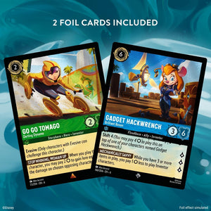 Disney Lorcana - Set 6 - Azurite Sea: Go-Go Tamago & Gadget (Emerald & Sapphire) Single-Player Deck