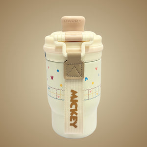 Thermal Insulated Cup w Straw (LOTSO/Stitch/Mickey)