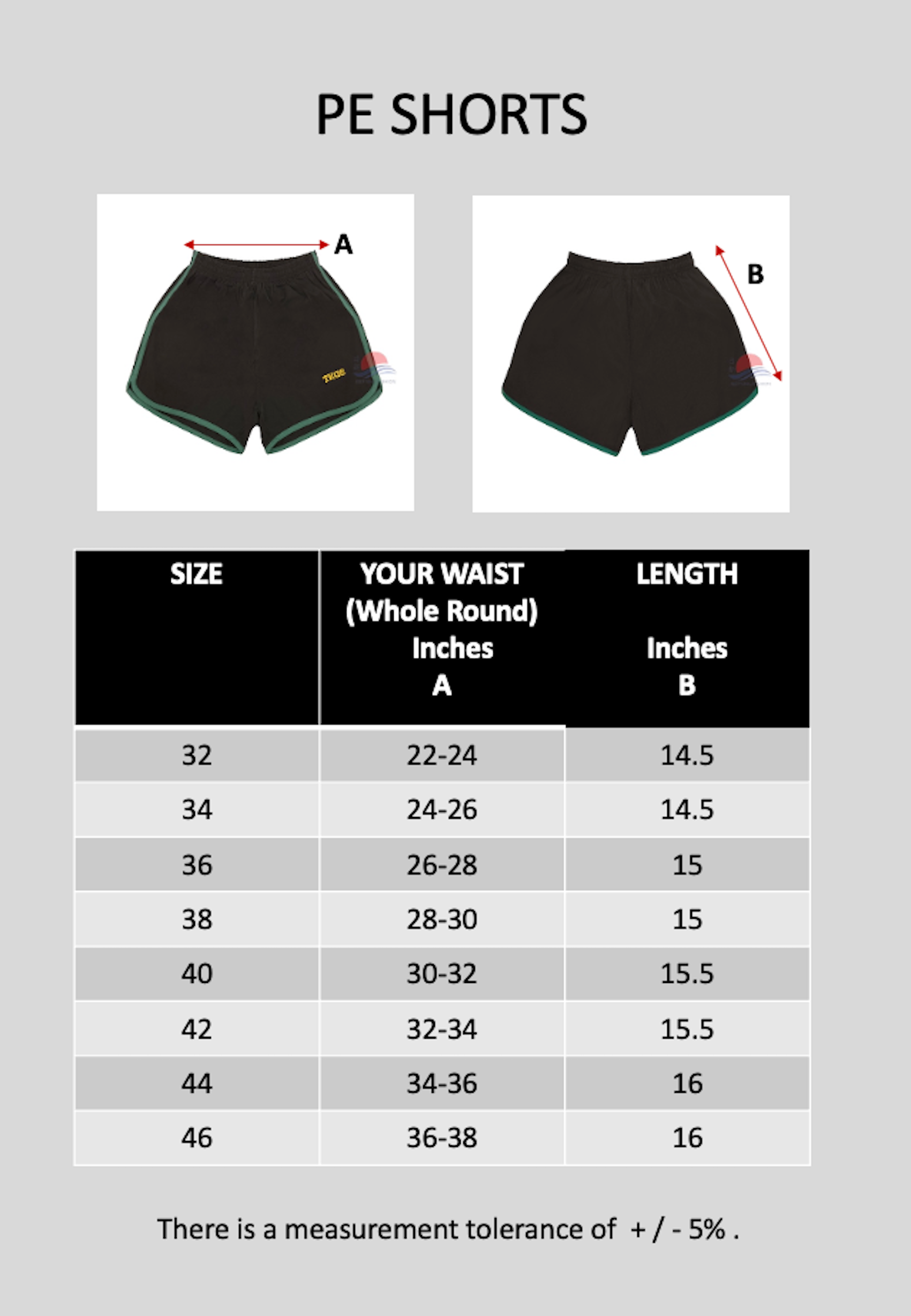 TKGS PE Shorts