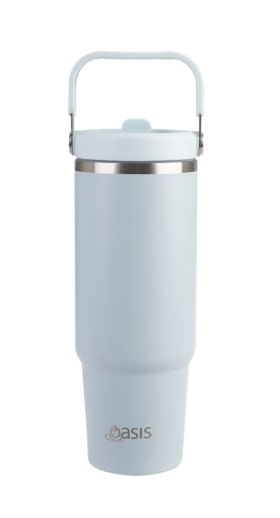 Oasis Stainless Steel Insulated Voyager Carry Tumbler With Sipper Straw 900ML / 32oz