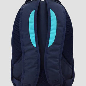 Teal school bag back view