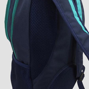 Teal school bag details